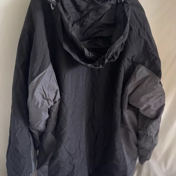 VTG Trader Bay Jacket Mens Sz XXL Black Nylon Fleece Lined Full Zip Bomber - Picture 6 of 7